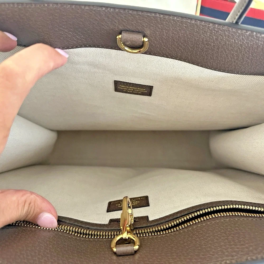 Preloved Gucci X Pablo Delcielo‎ GG Supreme Tote Bag Marilyn Monroe Poetry
